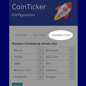 Configuration Multiple Coins